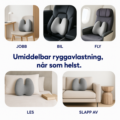 RyggEase™ — Ergonomisk ryggpute